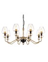 Elstead ARMAND Żyrandol E14 8x40W Mosiądz/Czarny DL-ARMAND8-AB