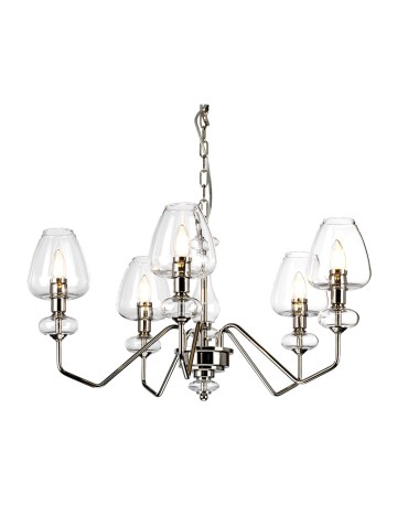 Elstead ARMAND Żyrandol E14 5x40W Stalowy DL-ARMAND5-PN