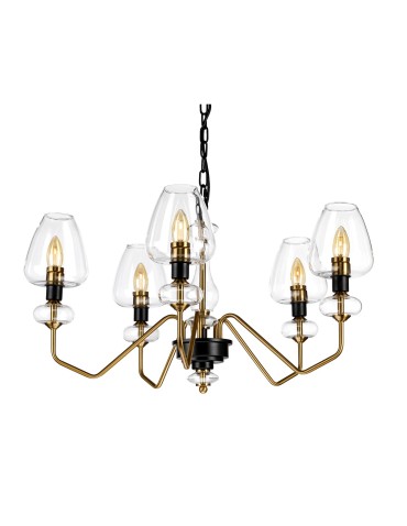 Elstead ARMAND Żyrandol E14 5x40W Mosiądz/Czarny DL-ARMAND5-AB - produkt 2