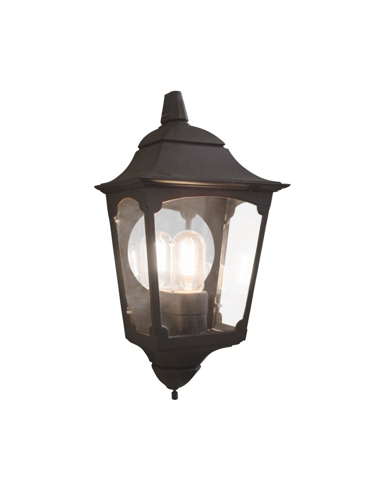 Kinkiety zewnętrzne - Elstead CHAPEL Kinkiet E27 1x100W IP44 Czarny CP7-2-BLACK - produkt kolory-swiatla.pl 1
