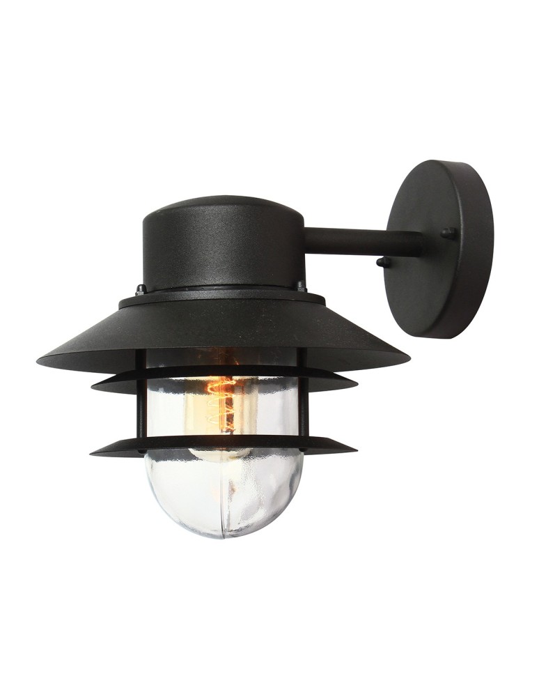 Kinkiety zewnętrzne - Elstead COPENHAGEN Kinkiet E27 1x60W IP44 Czarny COPENHAGEN-BK - produkt kolory-swiatla.pl 1