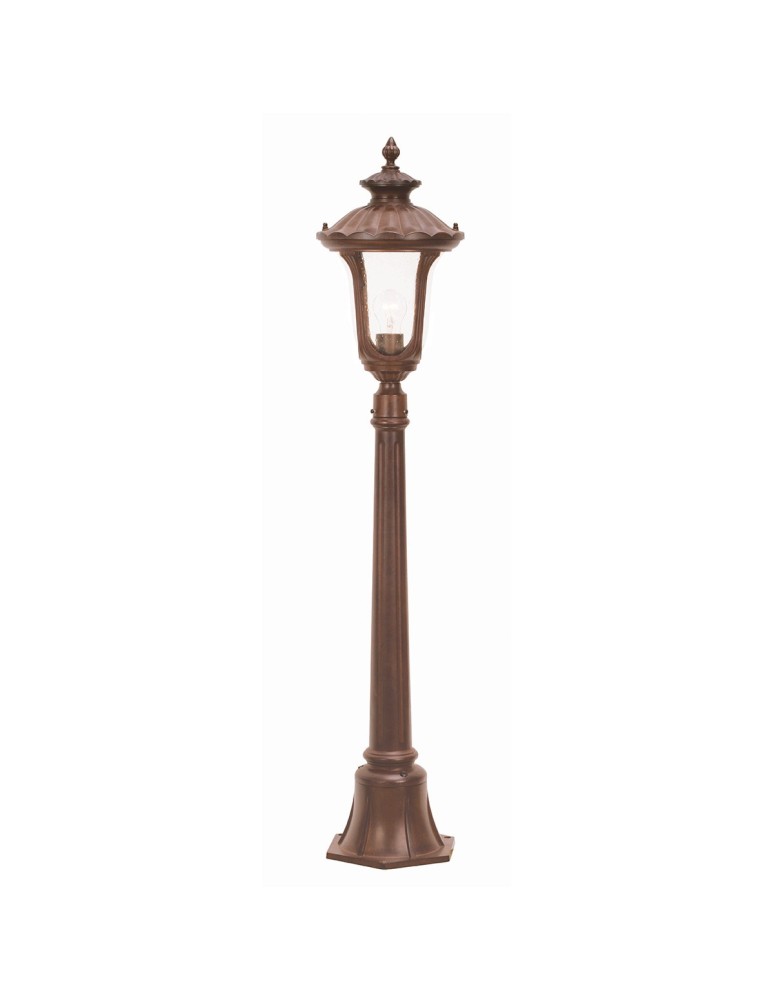 Lampy ogrodowe stojące - Elstead CHICAGO Stojąca Zewnętrzna E27 1x100W IP44 Brązowy CC4-S - produkt kolory-swiatla.pl 1