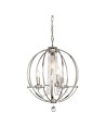 Elstead CASSIE Żyrandol E14+E27 3x60W+1x60W Nikiel CASSIE4