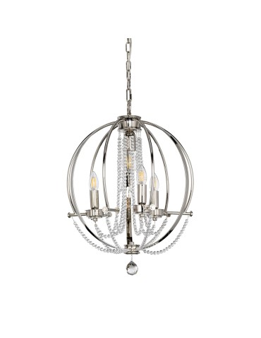 Elstead CASSIE Żyrandol E14+E27 3x60W+1x60W Nikiel CASSIE4 - produkt 2