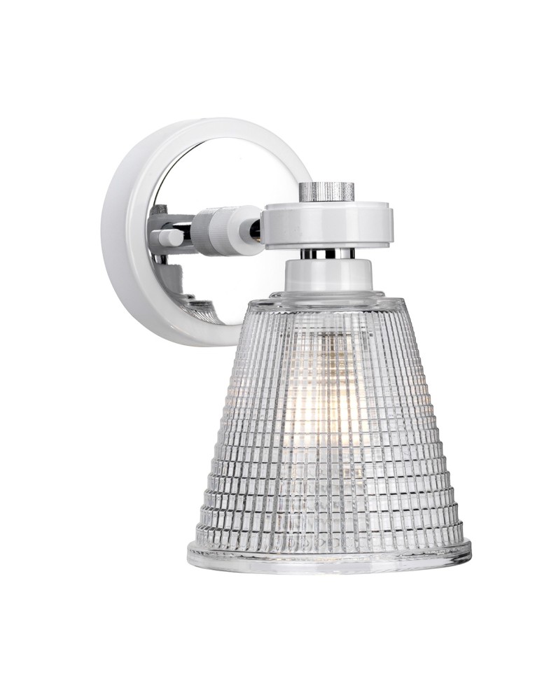 Kinkiety łazienkowe - Elstead GUNNISLAKE Kinkiet G9 1x3W IP44 Biały BATH-GUNNIS1-WPC - produkt kolory-swiatla.pl 1