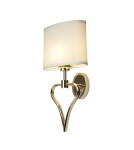 Kinkiety - Elstead FALMOUTH Kinkiet G9+ LED1x3W+1x1W Złoty BATH-FALMOUTH-FG - product 1