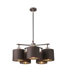 Żyrandole nowoczesne - Elstead BALANCE Żyrandol E27 5x40W Brązowy/Mosiądz BALANCE5-BRPB - product 1