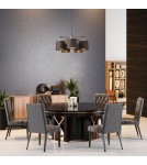 Żyrandole nowoczesne - Elstead BALANCE Żyrandol E27 5x40W Brązowy/Mosiądz BALANCE5-BRPB - product 2