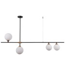 Italux Belmonte 4xG9 Wisząca Czarny mosiężny PND-9152-4-OPAL Italux Belmonte 4xG9 Wisząca Czarny mosiężny PND-9152-4-OPAL