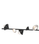 Lampy wiszące LED - Step into Design Lampa wisząca CONE LED czarna 130 cm              - product 1