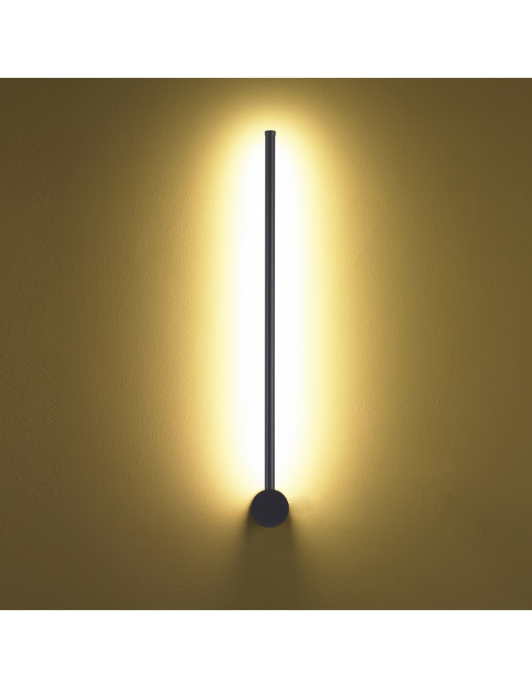 Kinkiety designerskie - Step into Design Lampa ścienna SPARO czarna 60 cm             - product kolory-swiatla.pl 2