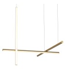 Step into Design Lampa wisząca ASTA-3 LED złota 78 cm Step into Design Lampa wisząca ASTA-3 LED złota 78 cm