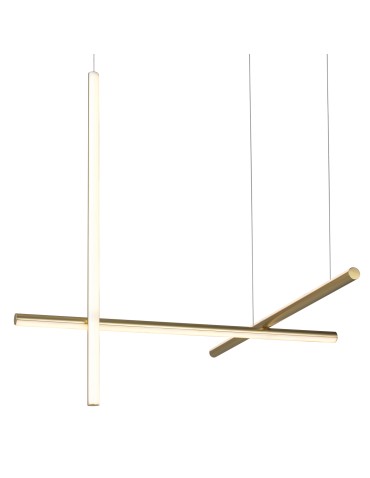 Step into Design Lampa wisząca ASTA-3 LED złota 78 cm