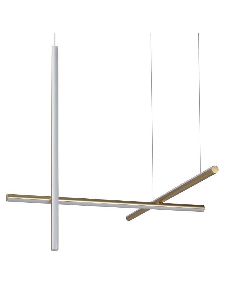 Step into Design Lampa wisząca ASTA-3 LED złota 78 cm Step into Design Lampa wisząca ASTA-3 LED złota 78 cm