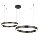 Lampy wiszące okręgi - Step into Design Lampa wisząca CIRCLE 40+60 LED tytanowa 1 podsufitce             - product 1