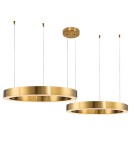 Step into Design Lampa wisząca CIRCLE 100+120 LED mosiądz na 1 podsufitce Step into Design Lampa wisząca CIRCLE 100+120 LED mosiądz na 1 podsufitce