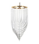 Lampy wiszące - Step into Design Lampa wisząca WAVE złota 40 cm            - product 1