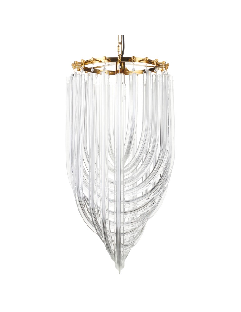 Step into Design Lampa wisząca WAVE złota 40 cm           