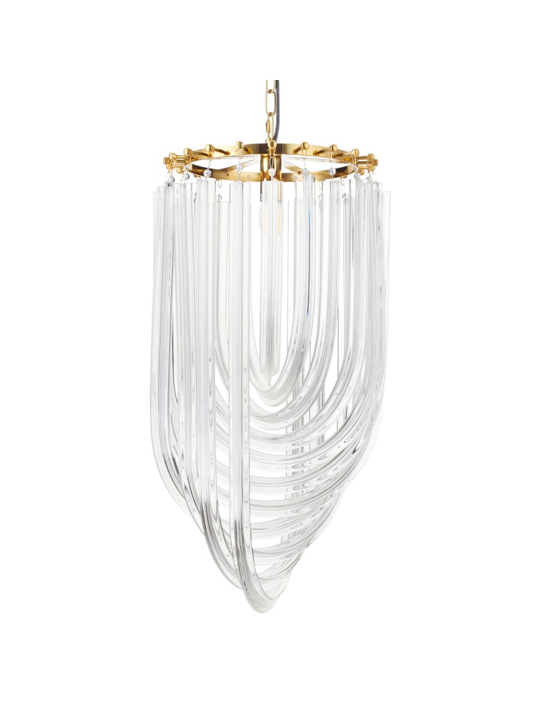 Step into Design Lampa wisząca WAVE złota 60 cm           