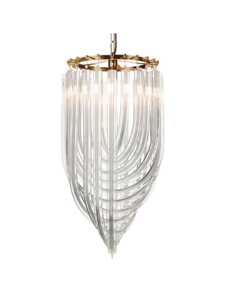 Step into Design Lampa wisząca WAVE złota 60 cm