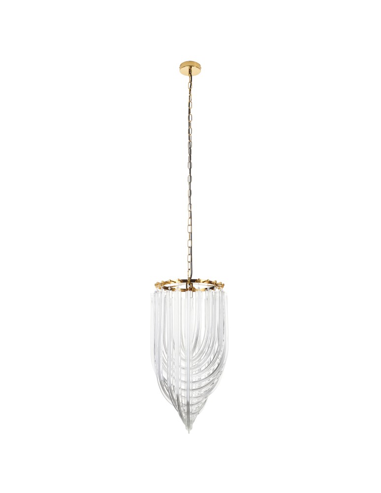 Step into Design Lampa wisząca WAVE złota 60 cm