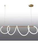 Lampy wiszące designerskie - Step into Design Lampa wisząca FANTASIA LED złota 120 cm             - product 2