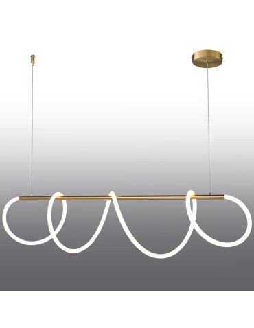 Step into Design Lampa wisząca FANTASIA LED złota 120 cm             - produkt 2