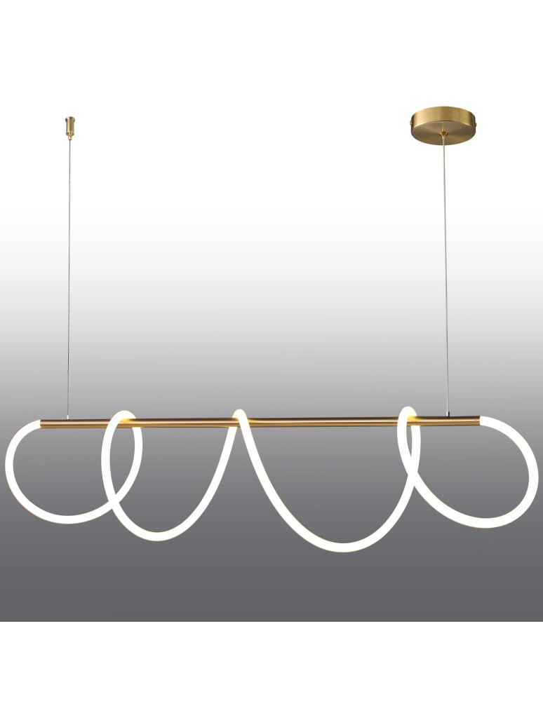 Step into Design Lampa wisząca FANTASIA LED złota 120 cm