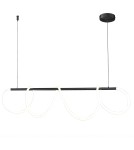 Lampy wiszące designerskie - Step into Design Lampa wisząca FANTASIA LED czarna 120 cm             - product 1