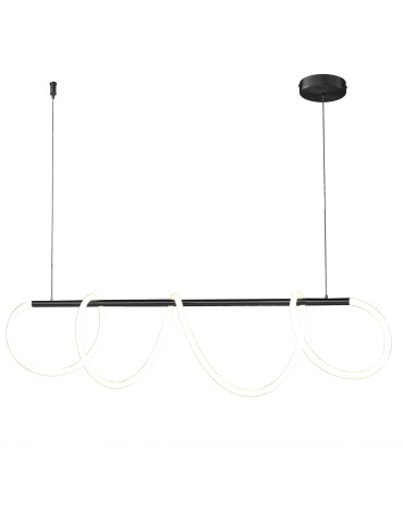 Step into Design Lampa wisząca FANTASIA LED czarna 120 cm