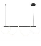 Lampy wiszące designerskie - Step into Design Lampa wisząca FANTASIA LED czarna 120 cm             - product 2