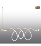 Lampy wiszące designerskie - Step into Design Lampa wisząca FANTASIA LONG LED złota 120 cm             - product 1