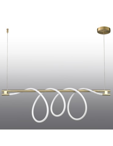 Step into Design Lampa wisząca FANTASIA LONG LED złota 120 cm