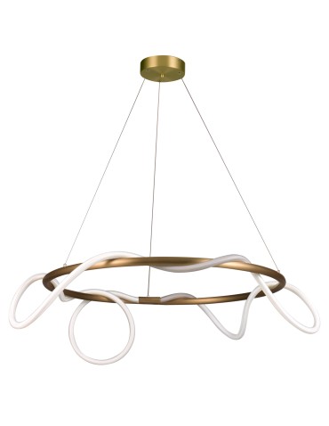 Step into Design Lampa wisząca FANTASIA  ROUND LED złota 60 cm