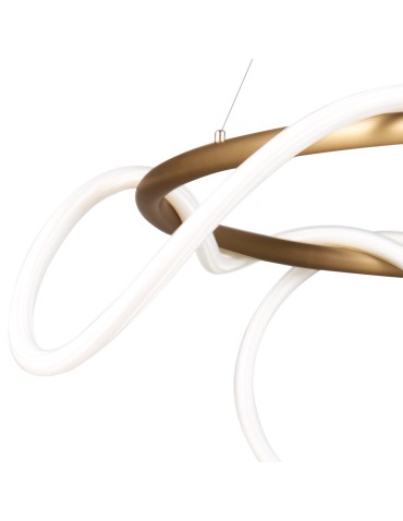 Step into Design Lampa wisząca FANTASIA  ROUND LED złota 60 cm             - produkt 2