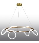 Lampy wiszące designerskie - Step into Design Lampa wisząca FANTASIA  ROUND LED złota 60 cm             - product 3