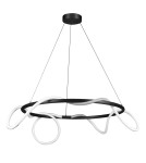 Lampy wiszące designerskie - Step into Design Lampa wisząca FANTASIA ROUND LED czarna 60 cm             - product 1