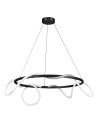 Step into Design Lampa wisząca FANTASIA ROUND LED czarna 60 cm            
