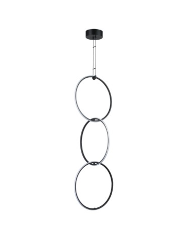 Step into Design Lampa wisząca COCO 3 LED czarna 40 cm