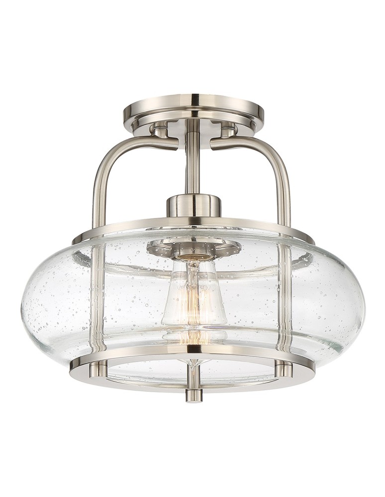 Lampy sufitowe loftowe - industrialne - Elstead TRILOGY Wisząca E27 1x60W Nikiel QZ-TRILOGY-SFS-BN - produkt kolory-swiatla.pl 1