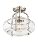 Lampy sufitowe loftowe - industrialne - Elstead TRILOGY Wisząca E27 1x60W Nikiel QZ-TRILOGY-SFS-BN - product 4