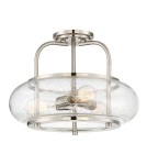 Lampy sufitowe loftowe - industrialne - Elstead TRILOGY Wisząca E27 3x60W Nikiel QZ-TRILOGY-SFM-BN - product 1