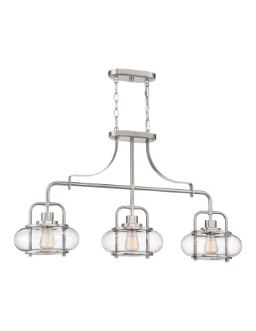 Elstead TRILOGY Wisząca E27 3x60W Nikiel QZ-TRILOGY-ISLE-BN