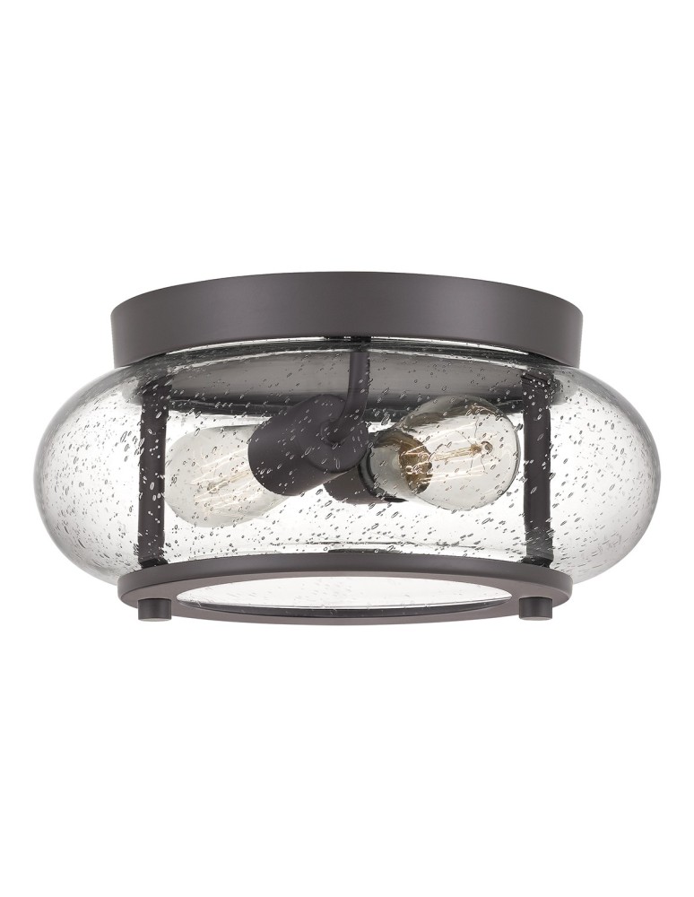Lampy sufitowe loftowe - industrialne - Elstead TRILOGY Plafon E27 2x60W Brązowy QZ-TRILOGY-FS-OZ - produkt kolory-swiatla.pl 1