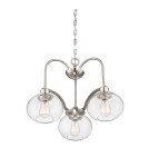 Żyrandole - Elstead TRILOGY Żyrandol E27 3x60W Nikiel QZ-TRILOGY3-BN - product 3