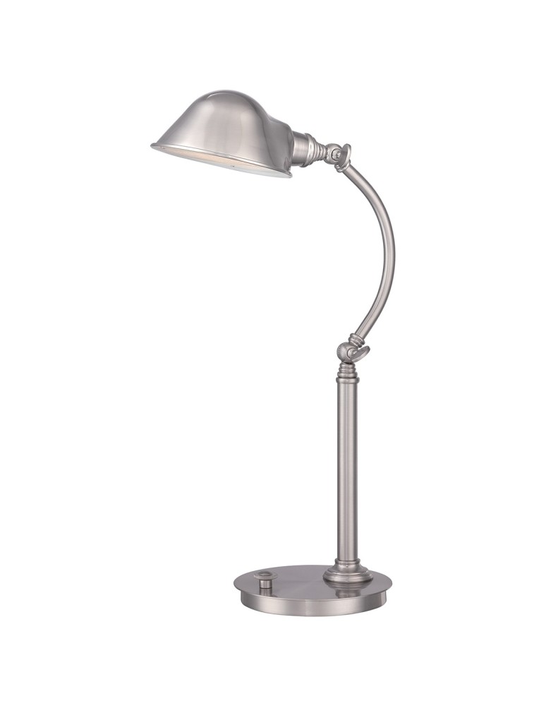 Lampy stołowe do czytania - Elstead THOMPSON Lampa Stołowa LED 1x7W Nikiel QZ-THOMPSON-TLBN - produkt kolory-swiatla.pl 1