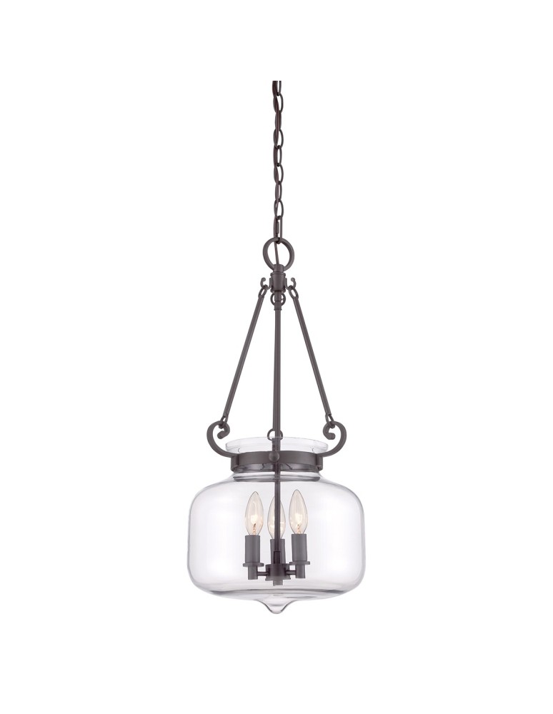 Żyrandole - Elstead STEWART Wisząca E14 3x60W Brązowy QZ-STEWART-WT - produkt kolory-swiatla.pl 1
