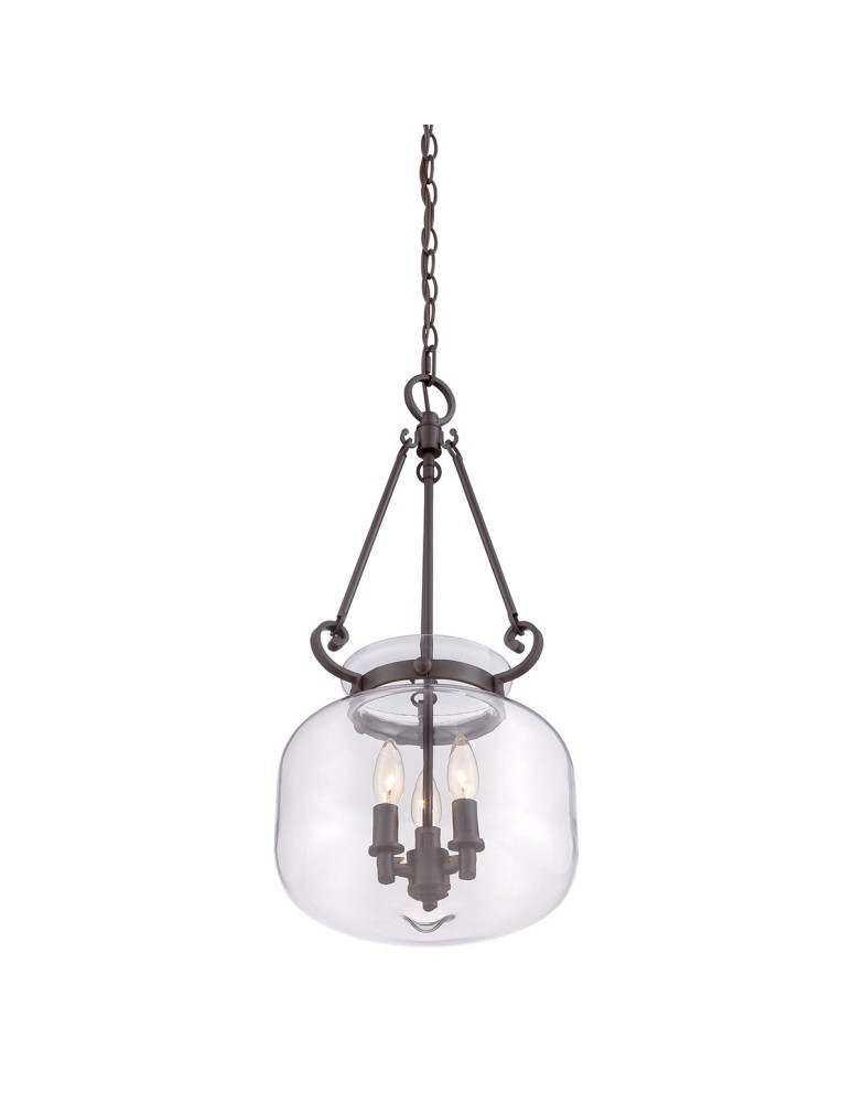 Elstead STEWART Wisząca E14 3x60W Brązowy QZ-STEWART-WT