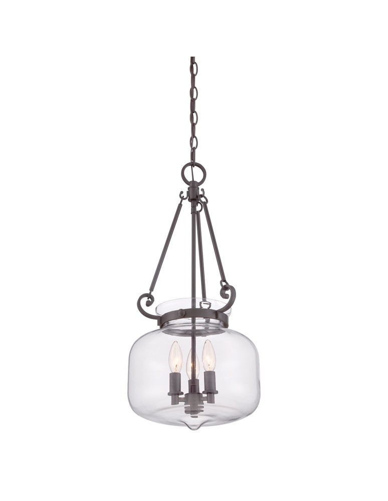 Elstead STEWART Wisząca E14 3x60W Brązowy QZ-STEWART-WT