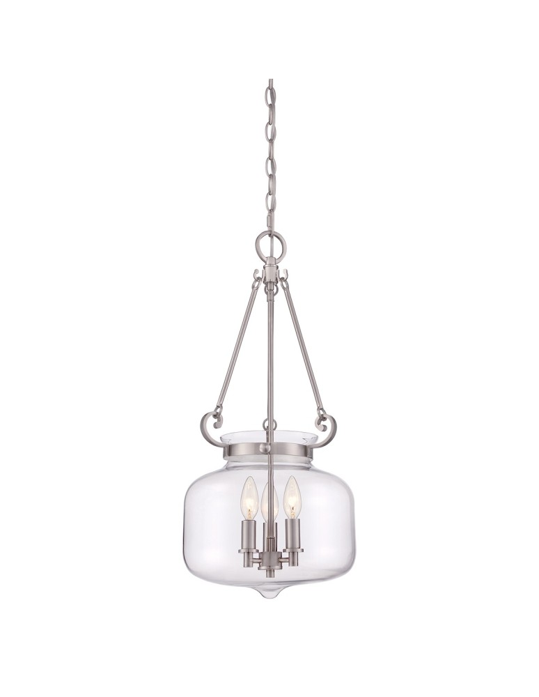 Żyrandole - Elstead STEWART Wisząca E14 3x60W Nikiel QZ-STEWART-BN - produkt kolory-swiatla.pl 1